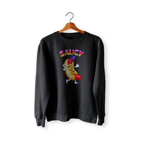 Saucy Sausage Art Sweatshirt Sweater