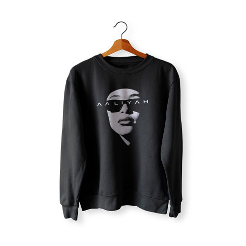 Aaliyah Minimal Black And White Sweatshirt Sweater