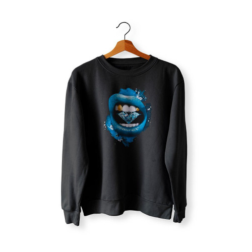 Diamond Lips Sweatshirt Sweater