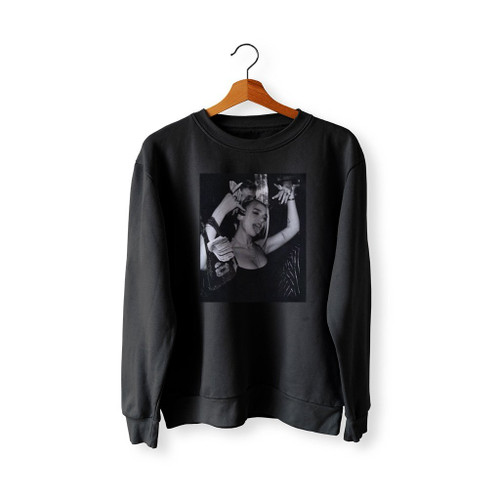 Dua Lipa Black And White Sweatshirt Sweater