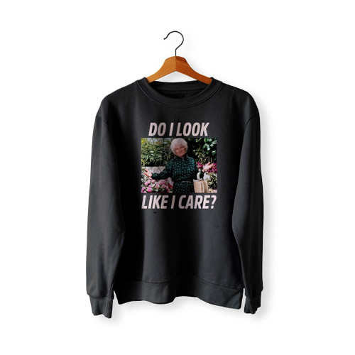 Golden Girls Do I Look Like I Care Raglan Baseball Sweatshirt Sweater