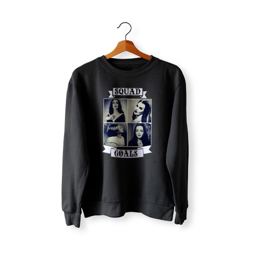 Squad Goals Vampira Morticia Adams Lily Munster Bride Of Frankenstein Gothic Sweatshirt Sweater Squad Goals Vampira Morticia Adams Lily Munster Bride Of Frankenstein Gothic Sweatshirt Sweater