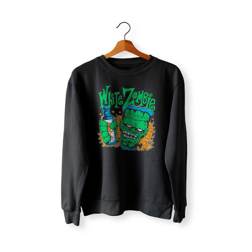 White Zombi Zombie Frankenstein On The Booze Song Sweatshirt Sweater