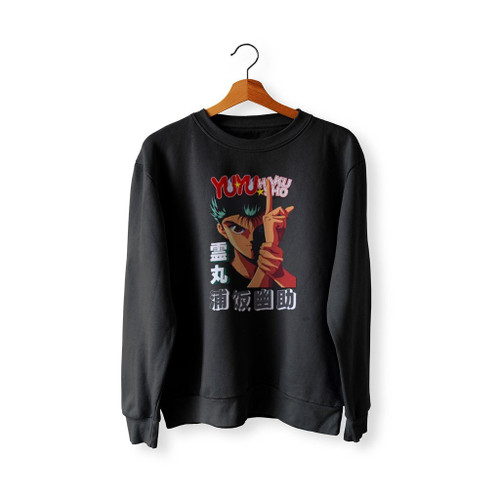 Yusuke Negative Style Spirit Gun Anime Sweatshirt Sweater