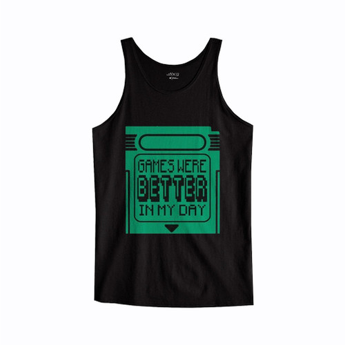 Games Were Better In My Day Gameboy Game Cartridge Tank Top