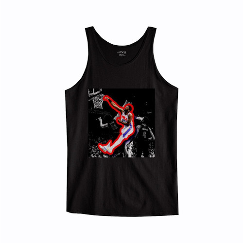 Philadelphia 76Ers Joel Embiid Posterized Dunk Over Jared Allen Tank Top