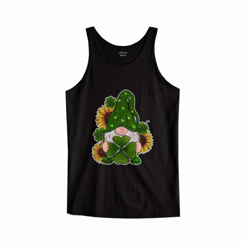 St Patrick Is Day Gnome Flower Tank Top