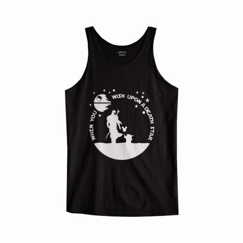 When You Wish Upon A Death Star The Mandalorian Tank Top