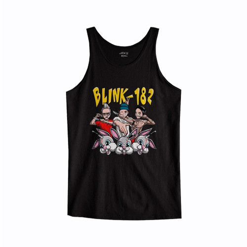 Blink 182 Throwing Knives Bunny Tank Top