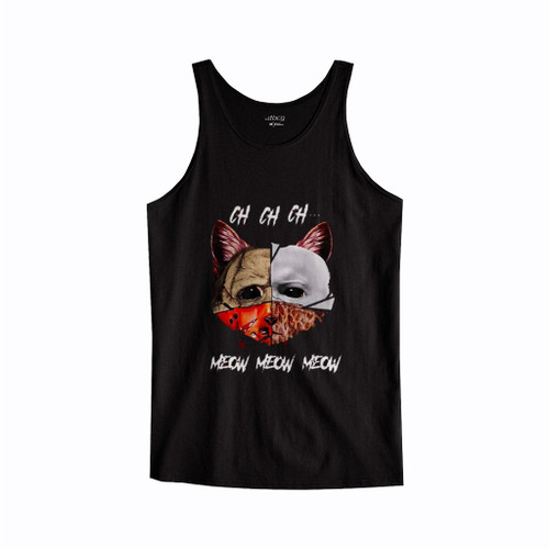 Ch Ch Ch Meow Meow Meow Cat Face Tank Top