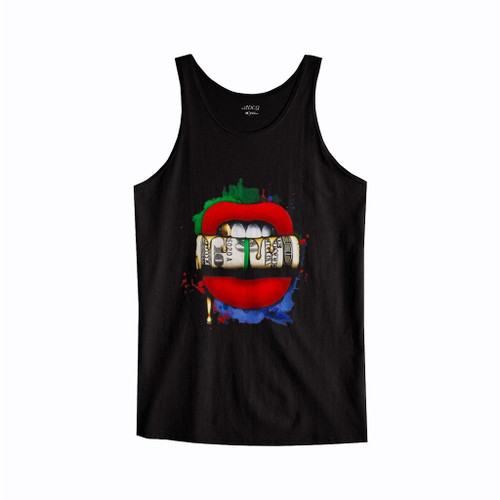 Lips With Money Tank Top