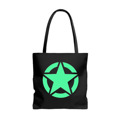 Army Star Glow Tote Bags