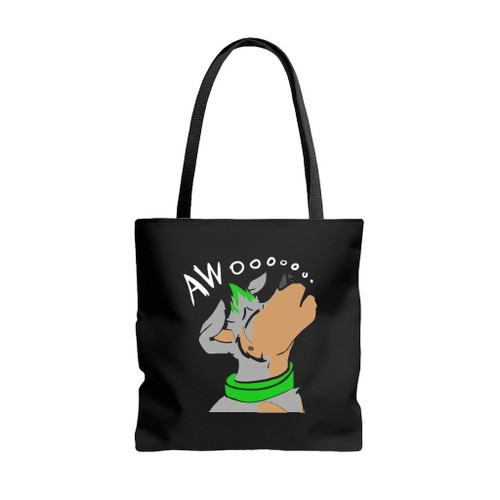 Awooo Dogy Dog Tote Bags