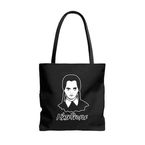 I Hate People Wednesday Addams Tote Bags