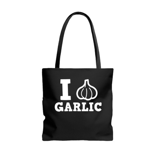 I Love Garlic Tote Bags