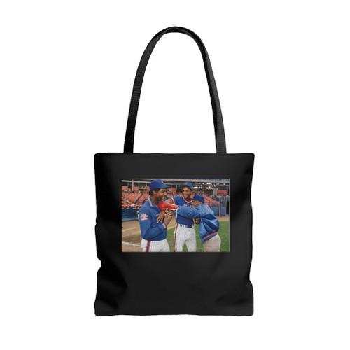 Iron Mike Tyson Punching Doc Gooden Darryl Strawberry Tote Bags