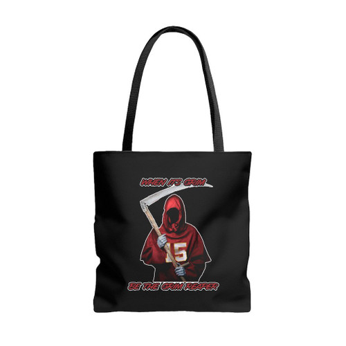 Kansas City Patrick Mahomes When It Is Grim Be The Grim Reaper Tote Bags