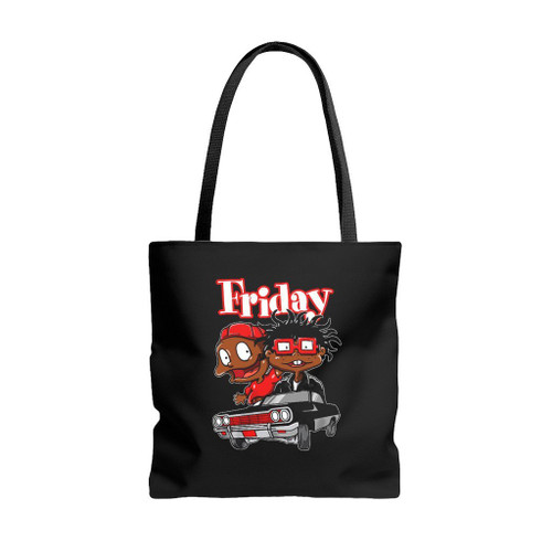 Melanin Kids 90S Friday Cartoon Tote Bags
