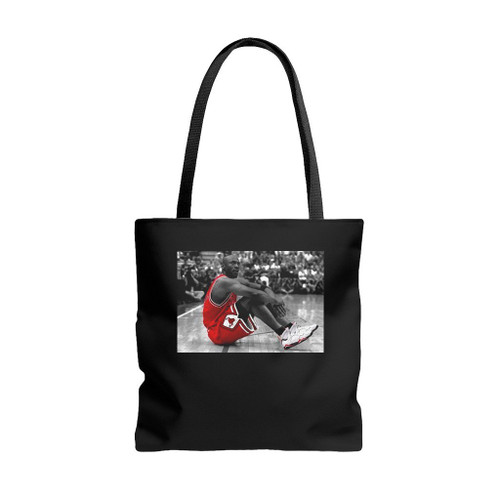 Michael Jordan Basketball Shoes Goat Number 23 Logo Art Tote Bags