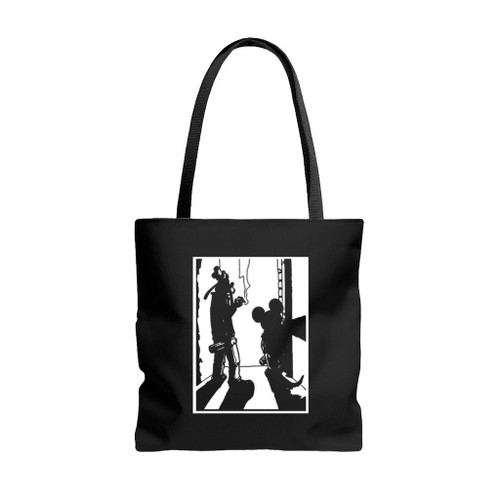 Punk Mickey Logo Tote Bags