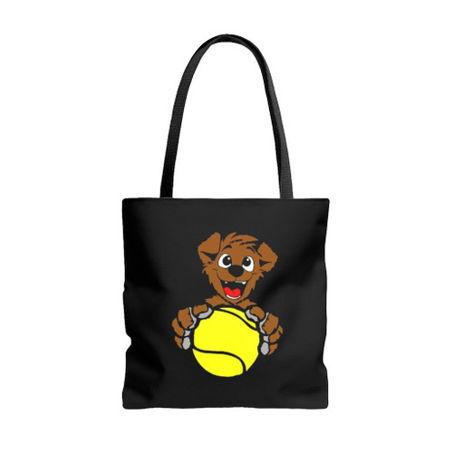 Puppy With A Tennis Ball Tote Bags