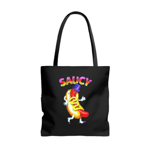 Saucy Sausage Art Tote Bags