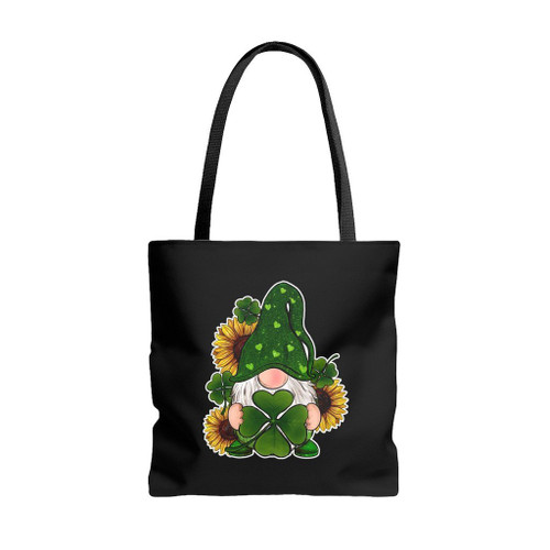 St Patrick Is Day Gnome Flower Tote Bags