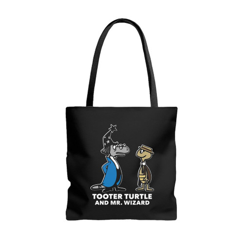 Tooter Turtle And Mr Wizard Tote Bags