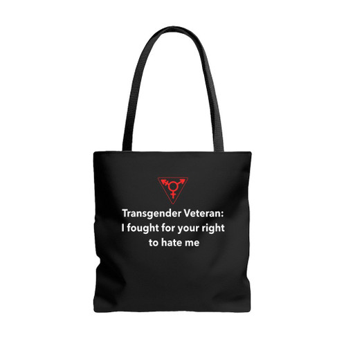 Transgender Veteran Tote Bags