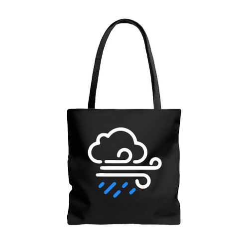 Windy Day Weather Tote Bags