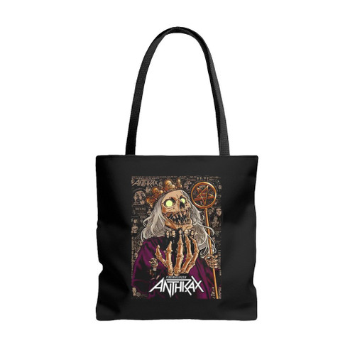 Anthrax Glow In The Dark 40Th King Tote Bags