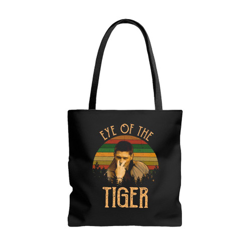 Dean Winchester Eye Of The Tiger Tote Bags
