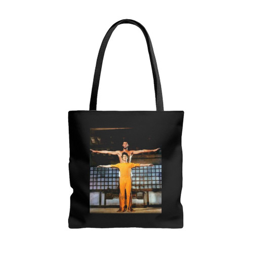 Game Of Death Bruce Lee Kareem Abdul Jabbar Tote Bags