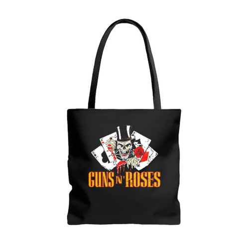 Guns N Roses Cards Logo Trading Cards Tote Bags