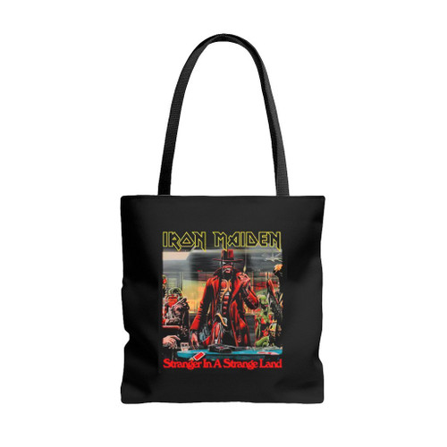 Iron Maiden Stranger In A Strange Land Art Love Logo Tote Bags