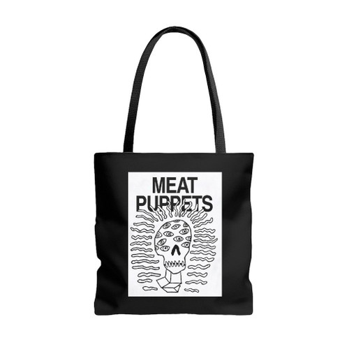 Meat Puppets Art Love Logo Tote Bags