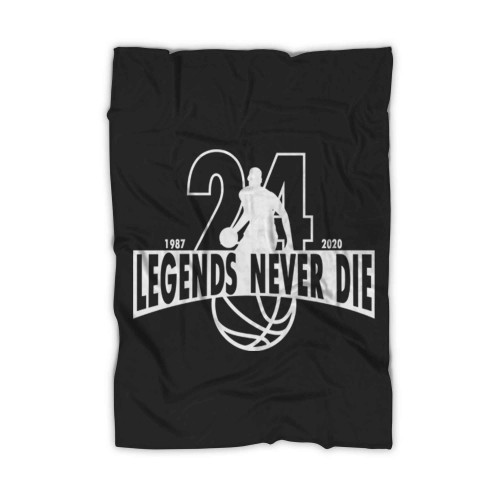 Legends Never Die Memorial Rip Kobe Lakers Fleece Blanket