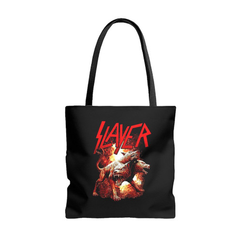 Slayer Cerberus Rising Tote Bags