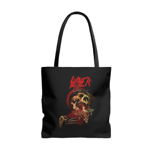 Slayer Cruciform Puncture Tote Bags