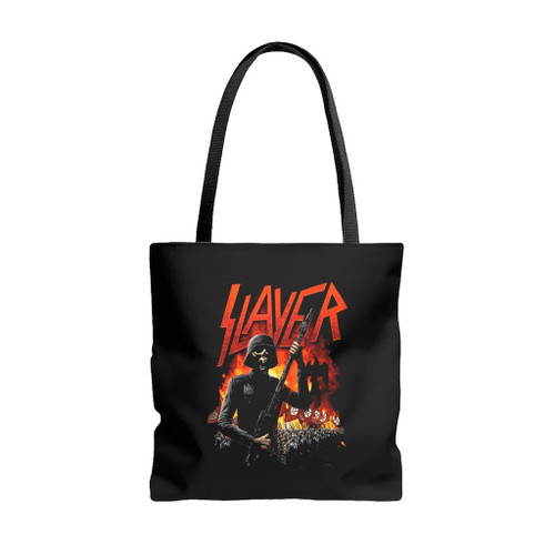 Slayer Marching Death Tote Bags Slayer Marching Death Tote Bags