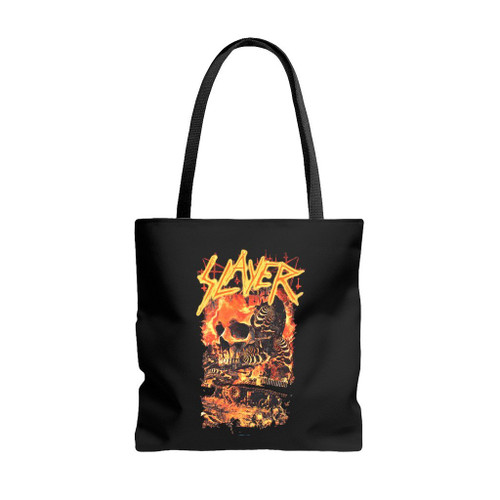 Slayer The Final Campaign Tote Bags Slayer The Final Campaign Tote Bags