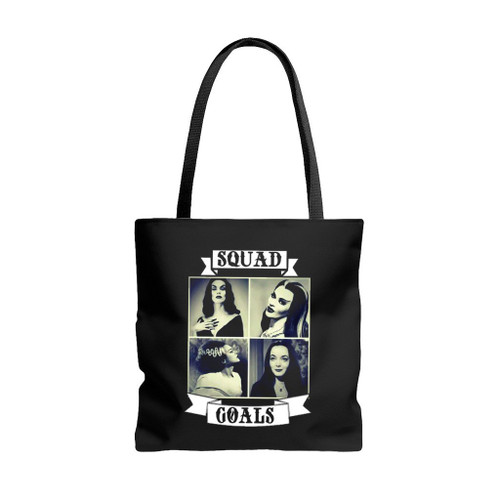 Squad Goals Vampira Morticia Adams Lily Munster Bride Of Frankenstein Gothic Tote Bags Squad Goals Vampira Morticia Adams Lily Munster Bride Of Frankenstein Gothic Tote Bags