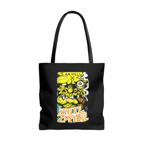 White Zombie I Am Hell Tote Bags