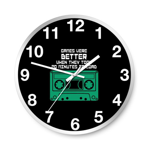 20 Minutes To Load Cassette Tape Wall Clocks