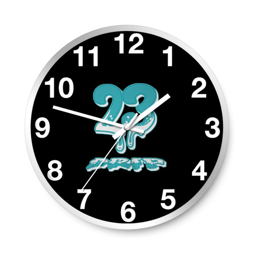 23 Dripping Logo Art Wall Clocks