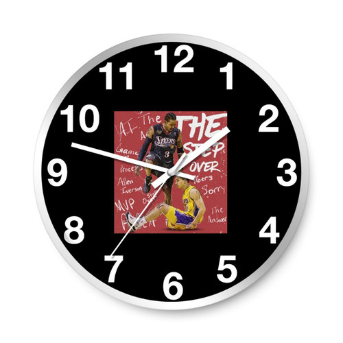 Allen Iverson The Stepover Stepping Over Tyronn Lue Wall Clocks