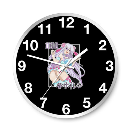 Bella 111 Siren Selection Anime Waifu Angel Number Wall Clocks