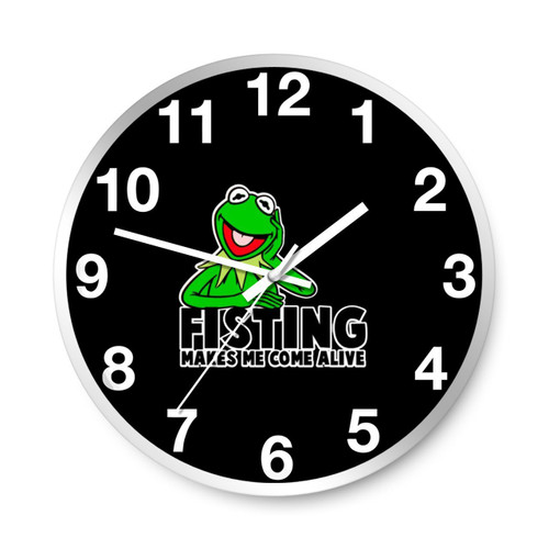 Fisting Makes Me Come Alive Wall Clocks