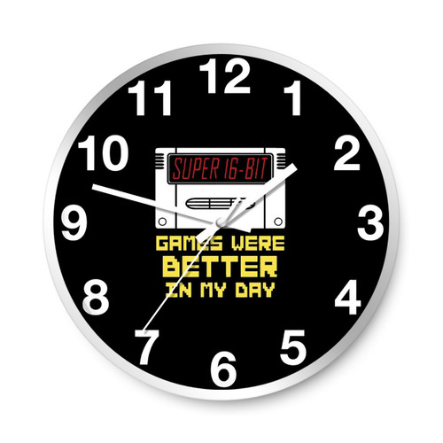 Games Were Better In My Day Snes Super Famicom Wall Clocks