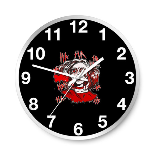 Harley Quinn Ha Ha Ha Wall Clocks